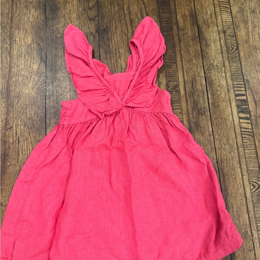 Zara Kids Casual Dress in Bright Pink